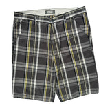Levis Checked Shorts - 38W 10L White Cotton
