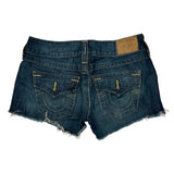 True Religion Denim Shorts - 30W US 2 Blue Cotton