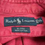 Blake Ralph Lauren Shirt - XL Red Cotton