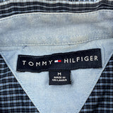 Tommy Hilfiger Checked Shirt - Medium Blue Cotton