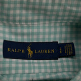 Ralph Lauren Checked Shirt - Large Green Cotton