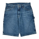 Wrangler Carpenter Shorts - 32W 10L Blue Cotton