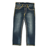 True Religion Contrast Stitch Jeans - 34W 30L Blue Denim
