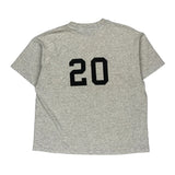 Spurs Hanes Single Stitch T-Shirt - XL Grey Cotton Blend