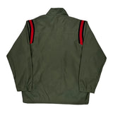 Age 14-16 Nike Striped Windbreaker - Large Red Polyester