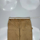 Carhartt Double Knee Carpenter Trousers - 37W 30L Beige Cotton