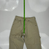 Wrangler Cargo Trousers - 28W 29L Khaki Cotton