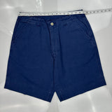 Nautica Chino Shorts - 34W 9L Blue Cotton