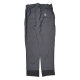 Carhartt Cargo Track Pants - Large Gray Polyester