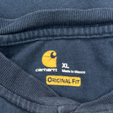 Siemens Carhartt Long Sleeve T-Shirt - XL Navy Cotton