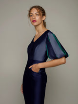 LILIUM | Statement-sleeve Occasion Dress