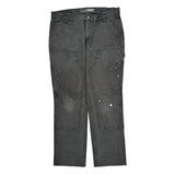 Carhartt Double Knee Carpenter Trousers - 36W 32L Grey Cotton
