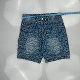 Fubu Denim Shorts - 34W 8L Blue Denim
