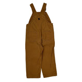 Age 3 Carhartt Double Knee Overalls - XS Brown Cotton