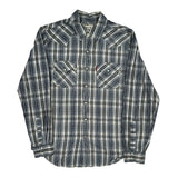 Levis Checked Shirt - Medium Gray Cotton