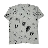 Oregon Caves Fruit Of The Loom Single Stitch T-Shirt - 2XL Grey Cotton
