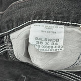 Wrangler Carpenter Pants - 38W 34L Black Cotton