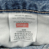 Wrangler Carpenter Shorts - 38W 9L Blue Cotton