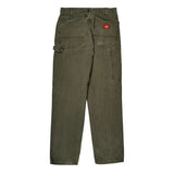 Dickies Carpenter Pants - 32W 34L Green Cotton