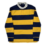 Polo By Ralph Lauren Striped Rugby Shirt - XL Navy Cotton