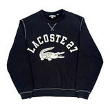 Lacoste Spellout Sweatshirt - XL Black Cotton