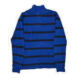 Age 10-12 Polo By Ralph Lauren Striped Rugby Shirt - Large Blue Cotton