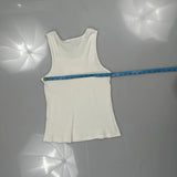 Noiz Graphic Tank Top - 2XS White Cotton