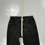 505 Levis Jeans - 32W 30L Black Cotton