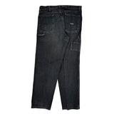 Wrangler Carpenter Pants - 38W 34L Black Cotton