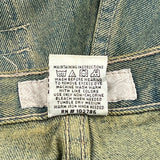 Indigo Gold Hip Hop Jeans - 32W 29L Green Cotton
