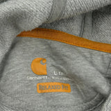 Carhartt Hoodie - Large Grey Cotton Blend