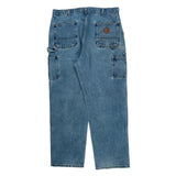Carhartt Double Knee Carpenter Jeans - 36W 32L Blue Cotton