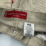 Levis Cord Trousers - 31″ Waist Beige Cotton Blend