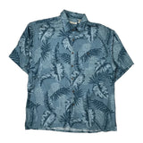 Campia Moda Floral Hawaiian Shirt - XL Blue Viscose