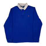 Polo By Ralph Lauren Rugby Shirt - XL Blue Cotton