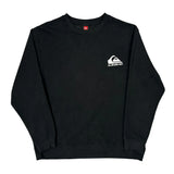 Quiksilver Sweatshirt - XL Black Cotton