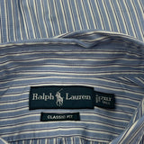 Ralph Lauren Striped Shirt - 2XL Blue Cotton