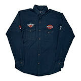 American Legend Harley Davidson Graphic Shirt - XL Blue Cotton