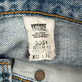 505 Levis Jeans - 31W 30L Light Wash Cotton
