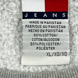 Tommy Hilfiger Denim Spellout Sweatshirt - XL Gray Cotton