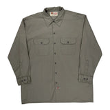Dickies Shirt - XL Gray Polyester Blend