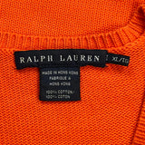 Ralph Lauren Sweater - XL Orange Cotton