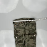 True Religion Camo Cargo Trousers - 28W UK 6 Khaki Cotton Blend