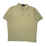 Polo By Ralph Lauren Polo Shirt - Large Yellow Cotton