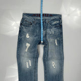 Hip Hop Decree Slim Jeans - 34W 31L Blue Cotton