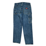 Dickies Double Knee Carpenter Jeans - 36W 29L Blue Cotton