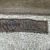 Hard Rock Cafe Graphic Sweatshirt - XL Brown Cotton