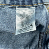 Loose Original Fit Carhartt Double Knee Carpenter Pants - 38W 34L Blue Cotton