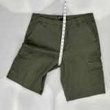 Urban Supply Cargo Shorts - 34W 11L Khaki Cotton