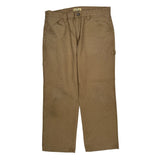 Blue Mountain Carpenter Trousers - 36W 30L Brown Cotton